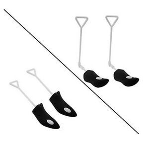 Set of 2 Flocked Boot High Heel Shoe Stretchers by Lori Greiner Black NWOT